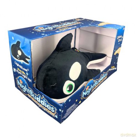 Night Buddies Large 15 Inch Orca, Innovative Plush Soft Toy - Child-Activated Calming Light, Auto-Off for Safety, Promotes Independence Sleep, Ages 2+ - Award Winning Sleep Aid