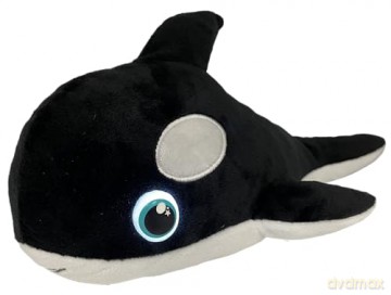 Night Buddies Large 15 Inch Orca, Innovative Plush Soft Toy - Child-Activated Calming Light, Auto-Off for Safety, Promotes Independence Sleep, Ages 2+ - Award Winning Sleep Aid