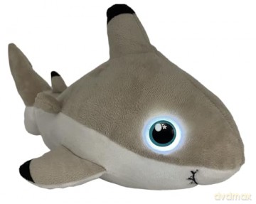 Night Buddies Large 15 Inch Shark, Innovative Plush Soft Toy - Child-Activated Calming Light, Auto-Off for Safety, Promotes Independence Sleep, Ages 2+ - Award Winning Sleep Aid