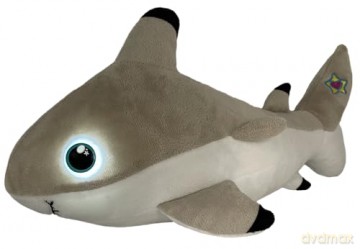 Night Buddies Large 15 Inch Shark, Innovative Plush Soft Toy - Child-Activated Calming Light, Auto-Off for Safety, Promotes Independence Sleep, Ages 2+ - Award Winning Sleep Aid
