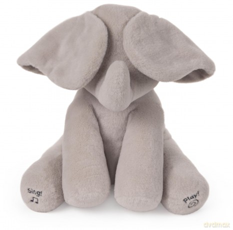 Official Baby GUND Flappy the Elephant, Interactive and Musical Cuddly Plush 12-Inch Stuffed Snuggly Peek-a-Boo Teddy GiftFluffy Animal Themed Soft Toy for Newborn Boys and Girls Aged 0-12 Months