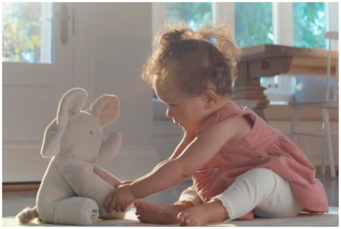 Official Baby GUND Flappy the Elephant, Interactive and Musical Cuddly Plush 12-Inch Stuffed Snuggly Peek-a-Boo Teddy GiftFluffy Animal Themed Soft Toy for Newborn Boys and Girls Aged 0-12 Months