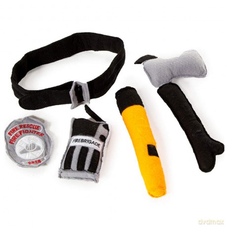 PRETEND TO BEE Fire Fighter Accessories Fancy Dress Costume for Kids, 5 Piece Soft Play Tools, 18+ Months