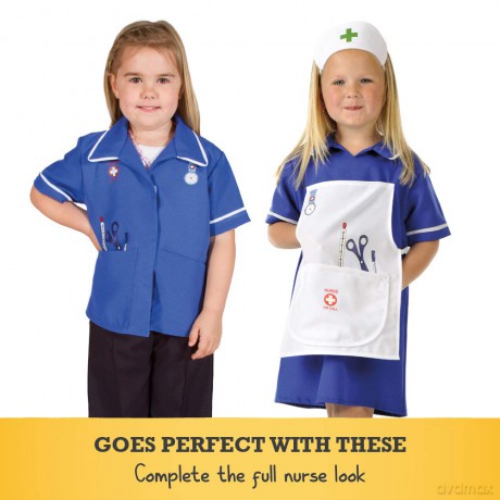 PRETEND TO BEE Nurse Costume Accessory Set, Fancy Dress For Kids, Soft Play Tools, 18+ Months