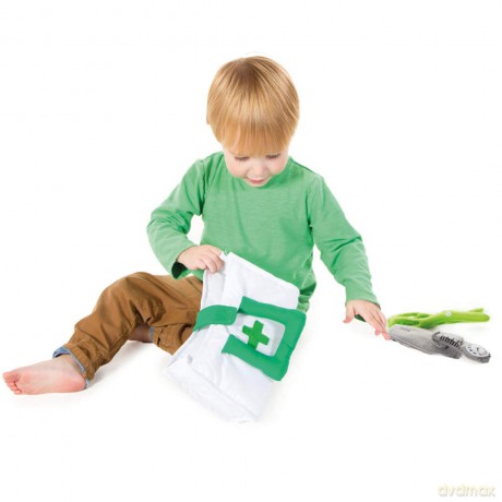 PRETEND TO BEE Nurse Costume Accessory Set, Fancy Dress For Kids, Soft Play Tools, 18+ Months