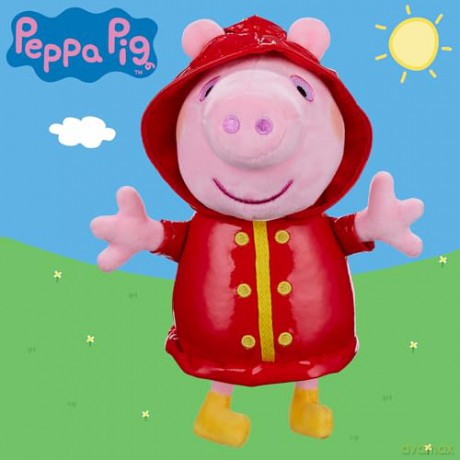 Peppa Pig 08159 Rainy Days Soft, Plush Peppa, Preschool Toys, Gift for Children