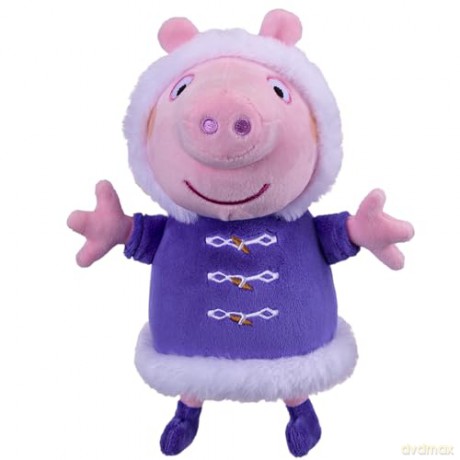 Peppa Pig 08161 Snowy Days Soft, Plush Peppa, Preschool Toys, Gift for Children, Purple