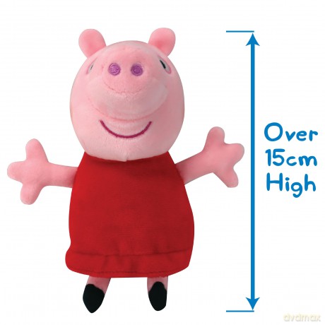 Peppa Pig 08202 Peppa and Friends Collectable Plush 5 Pack, George, Suzy Sheep, Rebecca Rabbit and Candy Cat
