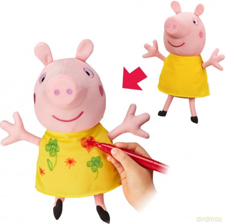 Peppa Pig Colour Me Peppa, Preschool Soft Toy, Creative Play, Gift For 3-5 Year Old
