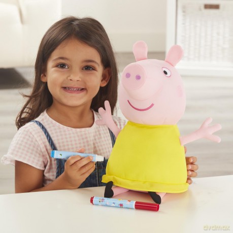 Peppa Pig Colour Me Peppa, Preschool Soft Toy, Creative Play, Gift For 3-5 Year Old