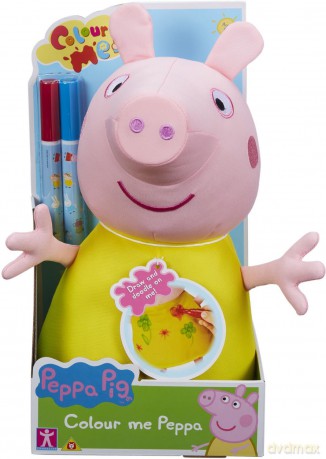 Peppa Pig Colour Me Peppa, Preschool Soft Toy, Creative Play, Gift For 3-5 Year Old