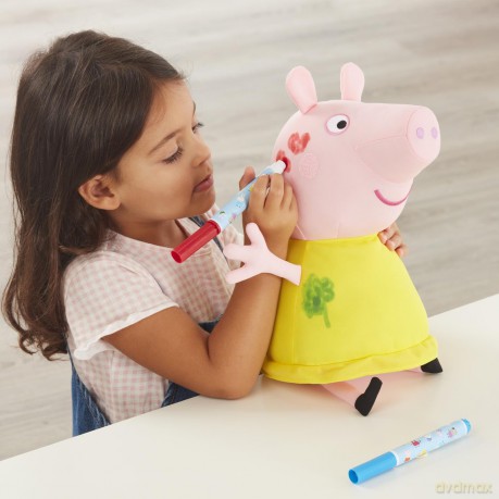 Peppa Pig Colour Me Peppa, Preschool Soft Toy, Creative Play, Gift For 3-5 Year Old