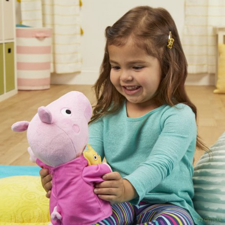 Peppa Pig Peppa Lullaby, Singing Teddy Bear with 3 Songs, 3 Phrases, Ages 3 Years, Multicolour