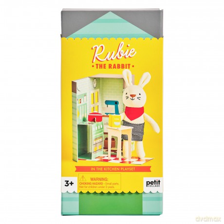Petit Collage Rubie the Rabbit Plush Play Set