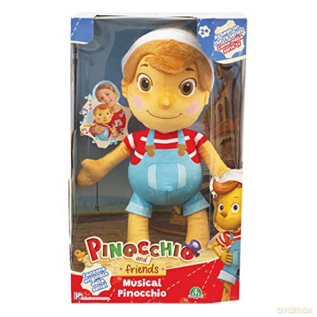 Pinocchio and Friends Pinocchio Musical Plush Soft Toy - Large Plush Toy with Sound