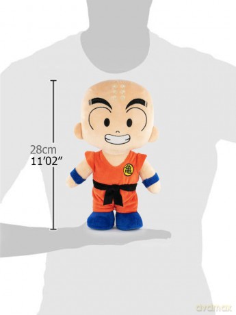 Play by Play Soft Toy of the Characters of Dragon Ball 28cm, 1102" - Goku, Master Roshi, Krillin, Puar - Super Soft Quality (28cm, Krillin)