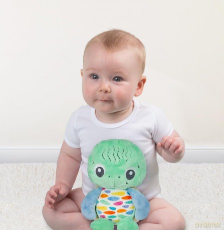 Playgro Plush Cuddly Toy Stuffed Animal ECO Turtle Made from Recycled Water Bottles Extra Soft