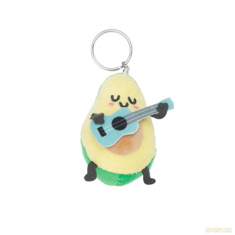 Plush Keyring - Avocado with Guitar