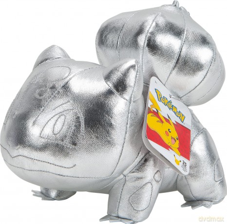 Pokemon 674 PKW0237 EA Pokemon 25th Celebration 8" Silver Bulbasaur Plush, Sliver