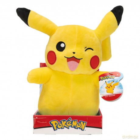 Pokemon Cuddly Toy XXL Pikachu 30 cm Plush Toy - New 2022 Plush - Officially Licensed Toy, Black (PKW0207)