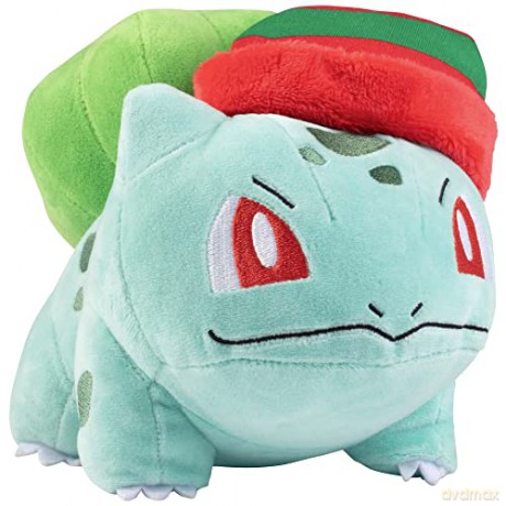 Pokémon Bulbasaur Plush with Striped Hat - 8-Inch Bulbasaur Plush with Unique Accessory