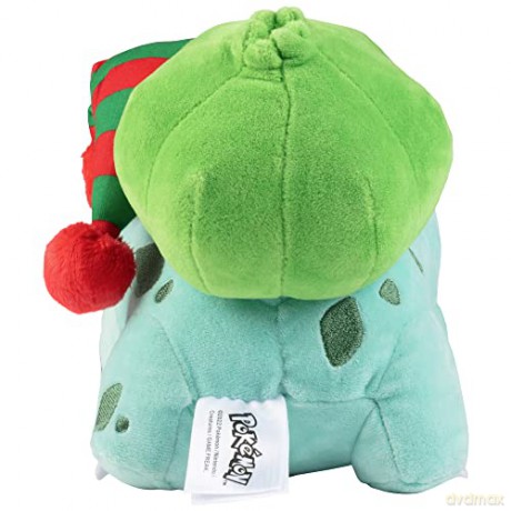 Pokémon Bulbasaur Plush with Striped Hat - 8-Inch Bulbasaur Plush with Unique Accessory