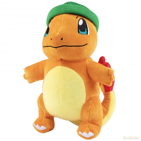 Pokémon Charmander Plush with Beanie - 8-Inch Charmander Plush with Unique Accessory