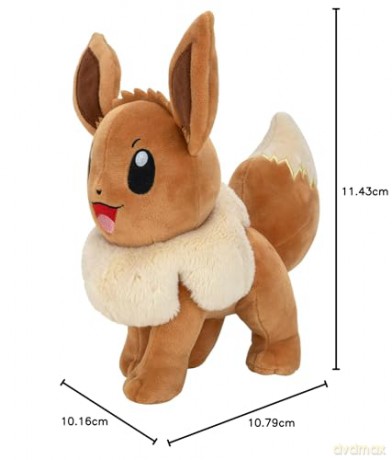Pokemon Eevee Plush-8-Inch Plush-Authentic Details-Toys for Kids