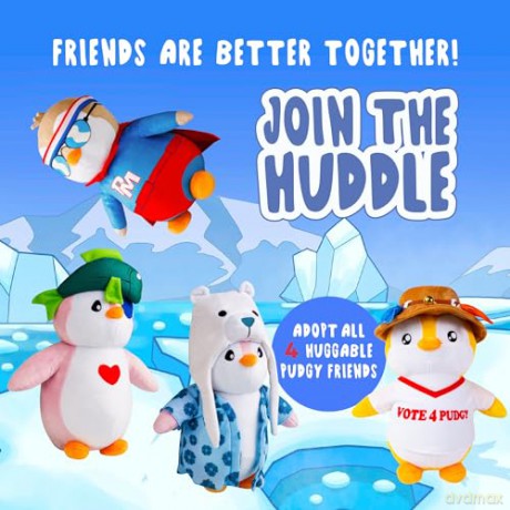 Pudgy Penguins Fish Outfit Huggable Plush Toy From Pudgy World| 30cm Fish Penguin Soft Toy | Super Soft And Cuddly Pudgy Penguins Toys Bring The Pudgy World To Life | Soft Toys For Fans Of Cute Things