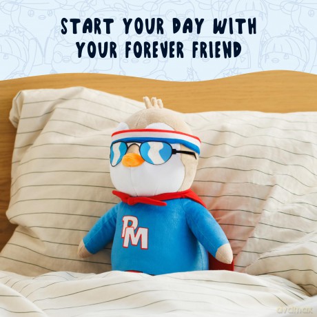 Pudgy Penguins Hero Outfit Huggable Plush Toy From Pudgy World| 30cm Hero Penguin Soft Toy | Super Soft And Cuddly Pudgy Penguins Toys Bring The Pudgy World To Life | Soft Toys For Fans Of Cute Things