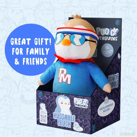 Pudgy Penguins Hero Outfit Huggable Plush Toy From Pudgy World| 30cm Hero Penguin Soft Toy | Super Soft And Cuddly Pudgy Penguins Toys Bring The Pudgy World To Life | Soft Toys For Fans Of Cute Things