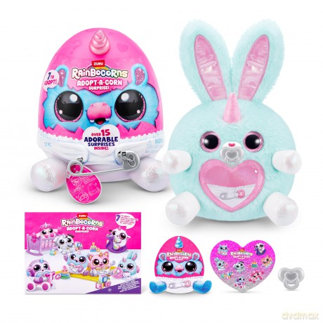 Rainbocorns 92105A, Small (23.5 cm) Adpot-A-Corn, Series 1, Bunny (Baby B)
