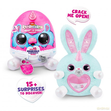 Rainbocorns 92105A, Small (23.5 cm) Adpot-A-Corn, Series 1, Bunny (Baby B)