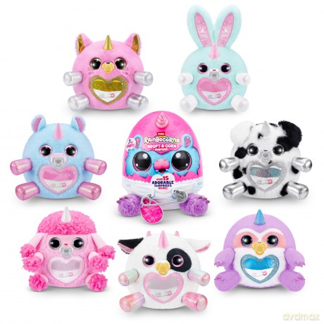Rainbocorns 92105E, Small (23.5 cm) Adpot-A-Corn, Series 1, Cow (Melly-Moo)