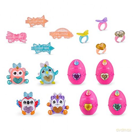 Rainbocorns 9243 Itzy Glitzy Surprise Series 2, Collectible Eggs, Double Pack Plush Pet, for ages 3+, 2 Pack