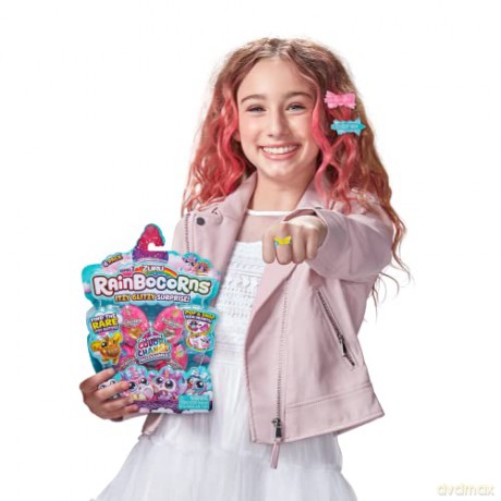 Rainbocorns 9243 Itzy Glitzy Surprise Series 2, Collectible Eggs, Double Pack Plush Pet, for ages 3+, 2 Pack