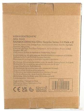 Rainbocorns 9243 Itzy Glitzy Surprise Series 2, Collectible Eggs, Double Pack Plush Pet, for ages 3+, 2 Pack