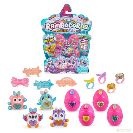 Rainbocorns 9243 Itzy Glitzy Surprise Series 2, Collectible Eggs, Double Pack Plush Pet, for ages 3+, 2 Pack