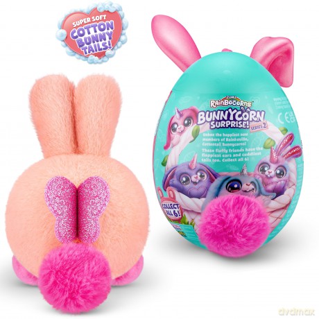 Rainbocorns Bunnycorn Surprise Series 2, 2 Pack, 4 Surprises Inside, Collectible Plush Pets, (2 Pack)