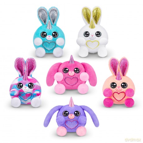 Rainbocorns Bunnycorn Surprise Series 2, 2 Pack, 4 Surprises Inside, Collectible Plush Pets, (2 Pack)