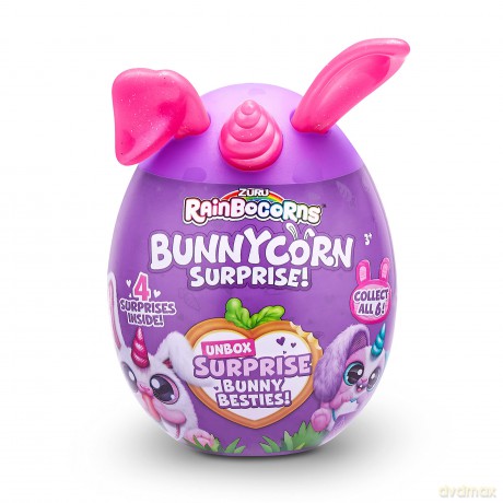 Rainbocorns Bunnycorn Surprise, 2 Pack, 4 Surprises Inside, Collectible Plush Pets, (2 Pack)