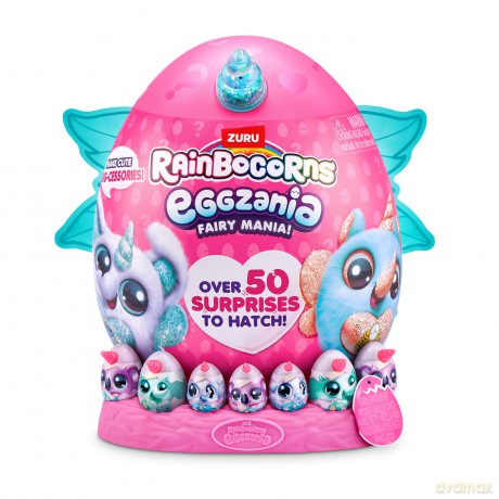 Rainbocorns Eggzania Fairy Mania Elephant (Flippity-Boo) by ZURU, Plush Toy, Collectible Plush, Surprise Eggs, Wearable Accessories, Toys for Girls (Elephant)