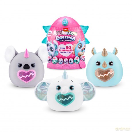 Rainbocorns Eggzania Fairy Mania Elephant (Flippity-Boo) by ZURU, Plush Toy, Collectible Plush, Surprise Eggs, Wearable Accessories, Toys for Girls (Elephant)