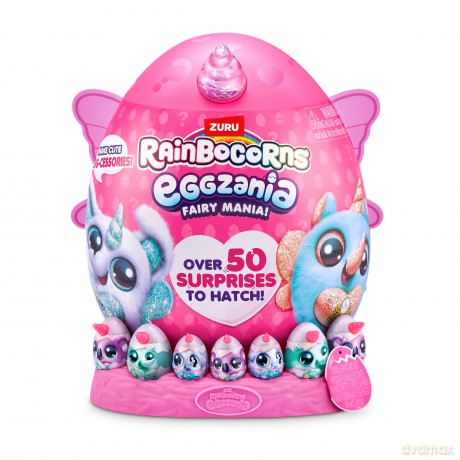 Rainbocorns Eggzania Fairy Mania Koala (Charmalina) by ZURU, Plush Toy, Collectible Plush, Surprise Eggs, Wearable Accessories, Toys for Girls (Koala)