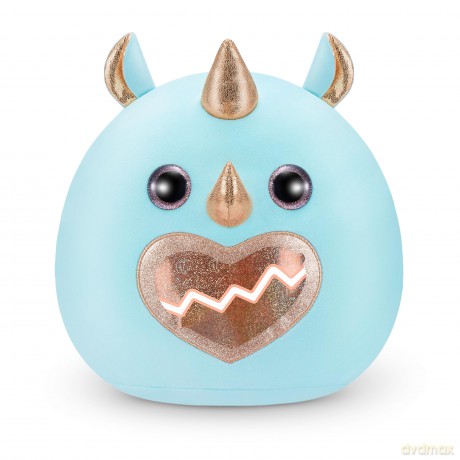 Rainbocorns Eggzania Fairy Mania Rhino (Flossiana) by ZURU, Plush Toy, Collectible Plush, Surprise Eggs, Wearable Accessories, Toys for Girls (Rhino)