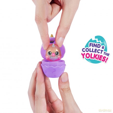 Rainbocorns Eggzania Surprise Mania Daffy the Flamingo - Collectible Plush - Over 20 Surprises Inside, 28 cm, Cuddle Plush Stuffed Animal, Rings, Bracelets, Stickers, Wearable Accessories (Flamingo)