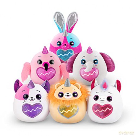 Rainbocorns Eggzania Surprise Mania Trixie the Kitten - Collectible Plush - Over 20 Surprises Inside, 28 cm, Cuddle Plush Stuffed Animal, Rings, Bracelets, Stickers, Wearable Accessories (Kitten)