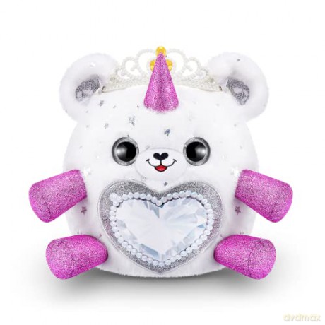 Rainbocorns Fairycorn Princess Series 6 Gemmie the Polar Bear - Collectible Plush - Magical Fairy Princess Surprises, Cuddle Plush Stuffed Animal, Stickers (Polar Bear)