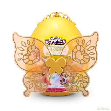 Rainbocorns Fairycorn Princess Series 6 Majesty th Flamingo - Collectible Plush - Magical Fairy Princess Surprises, Cuddle Plush Stuffed Animal, Stickers (Flamingo)