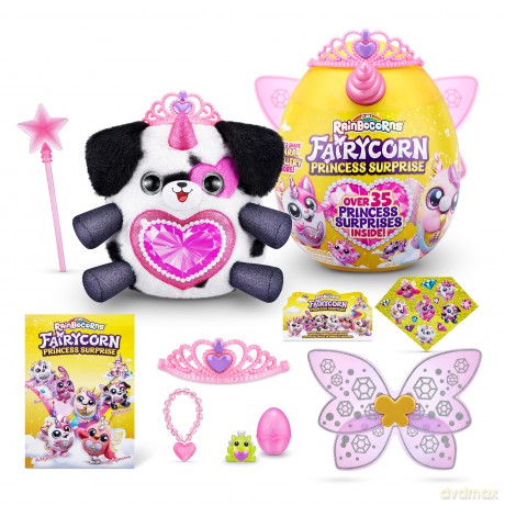 Rainbocorns Fairycorn Princess Series 6 Royalle the Dalmatian- Collectible Plush - Magical Fairy Princess Surprises, Cuddle Plush Stuffed Animal, Stickers (Dalmatian)